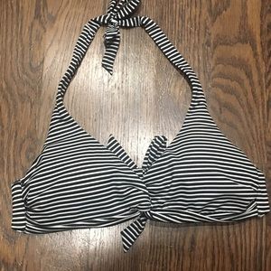 Stripe Halter Swim Top